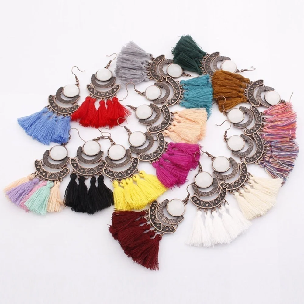 *KIKO* Multicolor Tassel Fashion Dangle Earrings